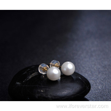 Popular 14K 18K Fresh Water Pearl Stud Earrings